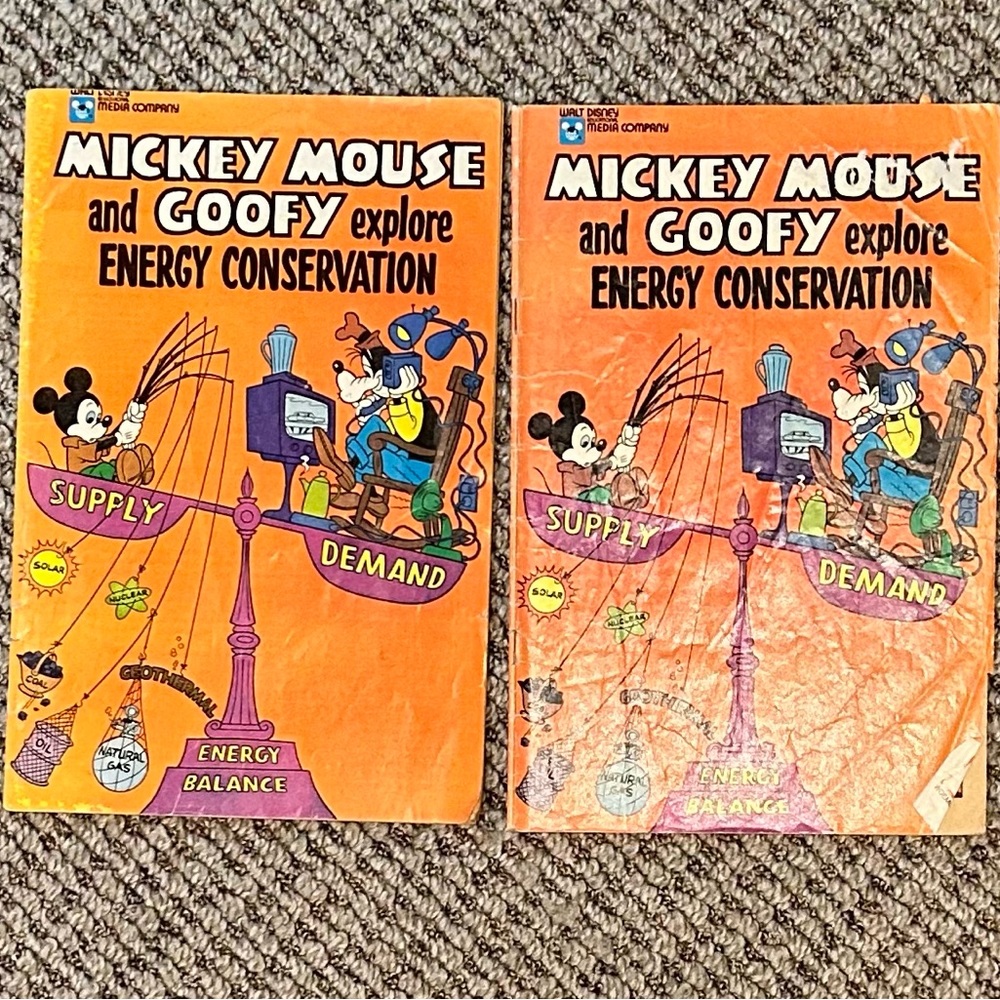 Mickey Mouse and Goofy Explore Energy Conservation Comic Books